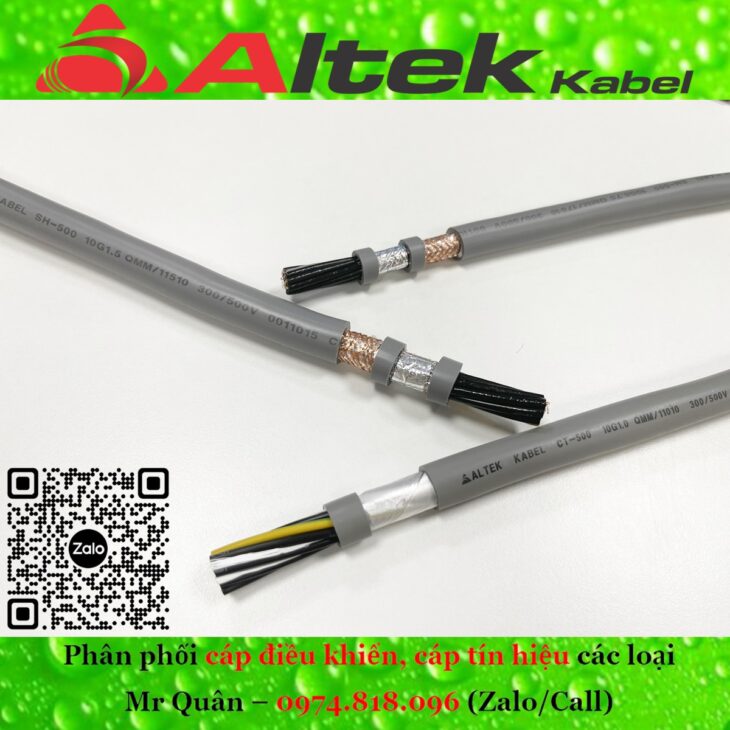 Cáp điều khiển 10 lõi Altek Kabel
