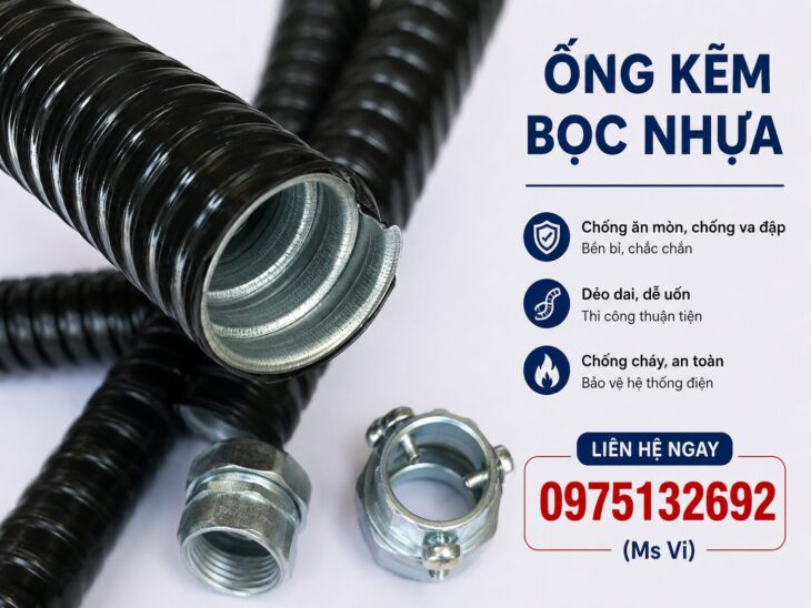 Ống ruột gà lõi thép – bảo vệ dây điện an toàn và bền bỉ