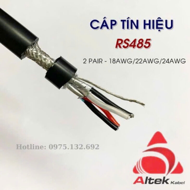 cáp RS485 Altek Kabel dùng cho hệ thống BMS, PLC,…