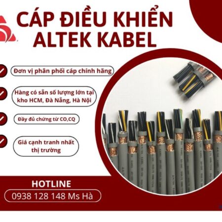 Cáp điều khiển Altek Kabel không chống nhiễu và có chống nhiễu từ 2 lõi – 30 lõi