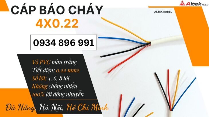 Cáp báo cháy 4 lõi Altek Kabel toàn quốc – Hàng sẵn kho Hà Nội, Đà Nẵng, TP.HCM