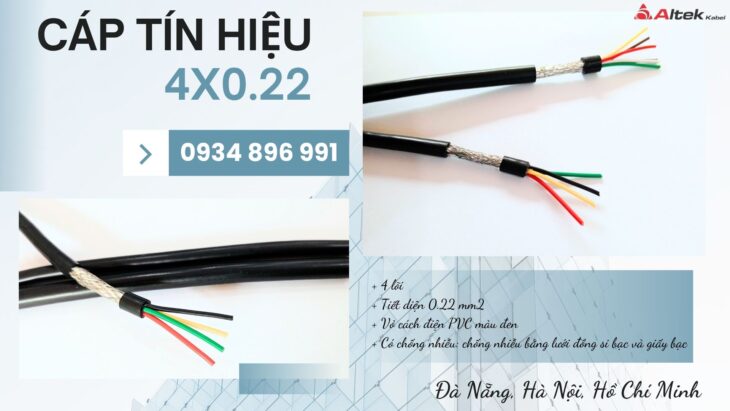 Cáp 4 Lõi 0.22 mm² Tại Hồ Chí Minh, Bình Dương, Long An – Chiết Khấu Cao Cho Dự Án