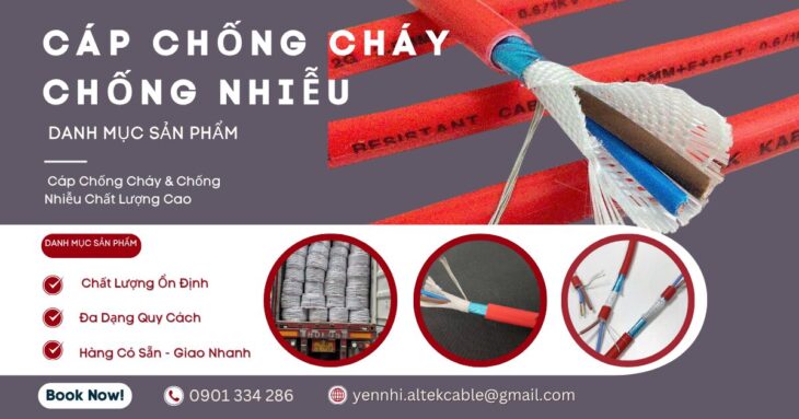 Báo giá cáp chống cháy chống nhiễu Altek Kabel 2 lõi 0.75mm² – 2.5mm² chính hãng