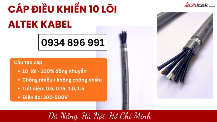 Phân Phối Cáp Tín Hiệu Chống Nhiễu 10×1.5 mm² Tại Gia Lai, Bình Định, Khánh Hòa