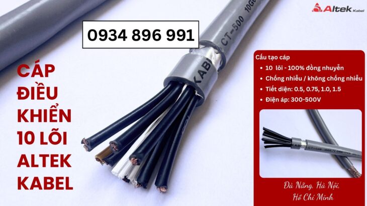 Phân Phối Cáp Tín Hiệu Chống Nhiễu 10×1.5 mm² Tại Gia Lai, Bình Định, Khánh Hòa