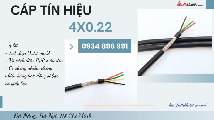 Cáp 4 Lõi 0.22 mm² Tại Hồ Chí Minh, Bình Dương, Long An – Chiết Khấu Cao Cho Dự Án