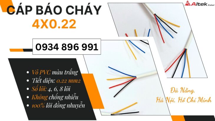Cáp báo cháy 4 lõi Altek Kabel toàn quốc – Hàng sẵn kho Hà Nội, Đà Nẵng, TP.HCM