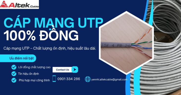 Cáp Mạng Cat5E & Cat6 100% Đồng ALTEK KABEL