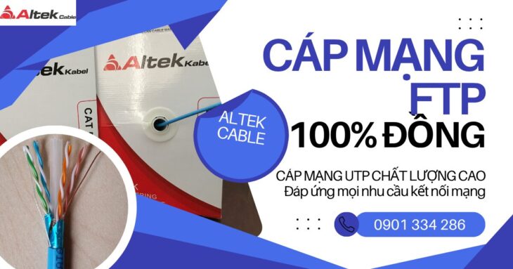 Cáp Mạng Cat5E & Cat6 100% Đồng ALTEK KABEL