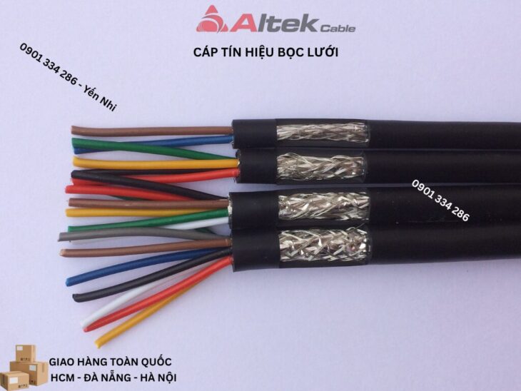 CÁP TÍN HIỆU BỌC LƯỚI 2 – 4 – 6 – 8 lõi 0.22 mm² ALTEK KABEL