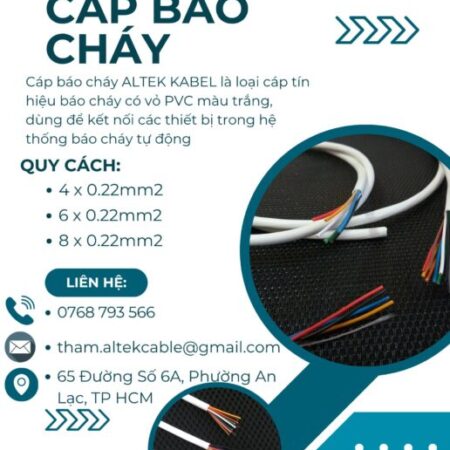 CẦN BÁN Cáp Báo Cháy ALTEK KABEL màu trắng CẦN BÁN Cáp Báo Cháy ALTEK KABEL màu trắng