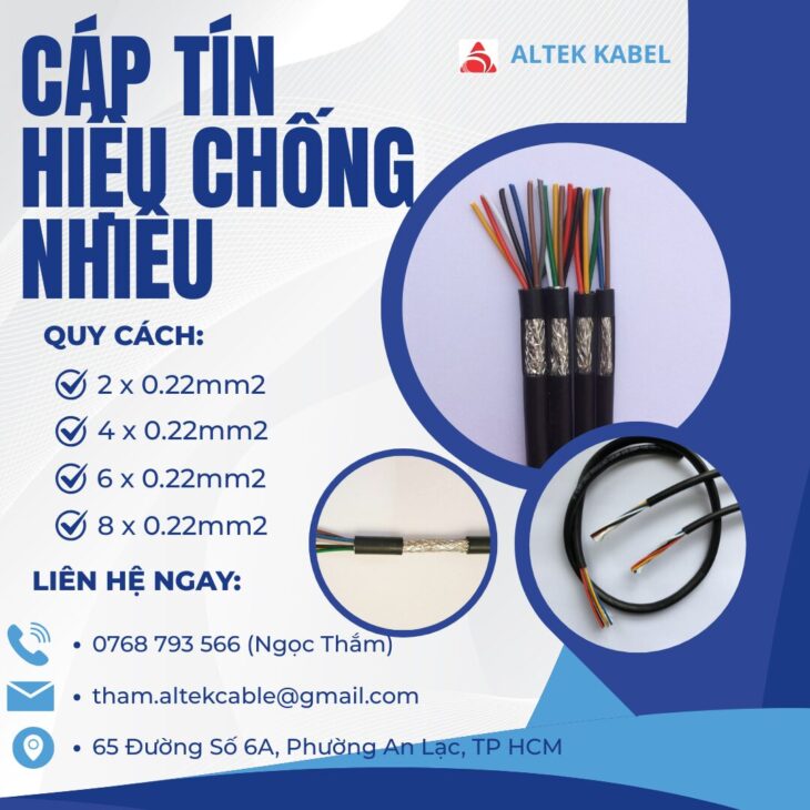 CẦN BÁN Cáp Tín Hiệu Chống Nhiễu ALTEK KAEL 0.22mm2