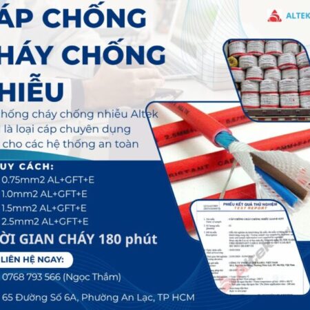 CẦN BÁN Cáp Chống Cháy Chống Nhiễu Altek Kabel uy tín, chất lượng