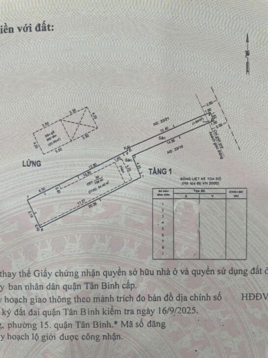 NGUYỄN SỸ SÁCH TÂN BÌNH – NỞ HẬU 139M2 – GẦN KCNTB GIÁ 7.7 TỶ