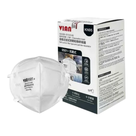 Khẩu trang đeo tai VIAN KN95 9501 – Bảo vệ hô hấp hiệu quả Khẩu trang đeo tai VIAN KN95 9501 – Bảo vệ hô hấp hiệu quả