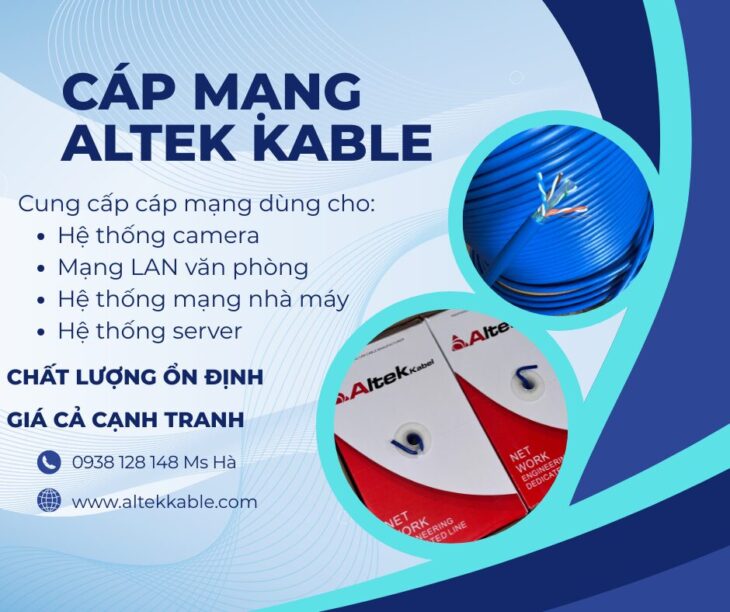 CUNG CẤP CÁP MẠNG ALTEK KABEL CHẤT LƯỢNG CAO