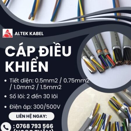 CẦN BÁN Cáp Điều Khiển ALTEK KABEL PVC màu xám