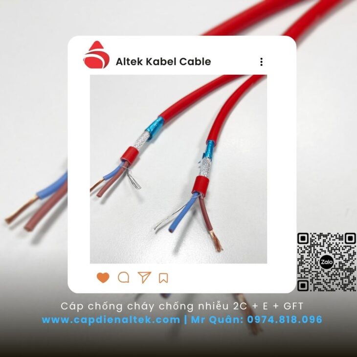 Cáp báo cháy chống cháy 2×1.5 – Tổng kho Altek