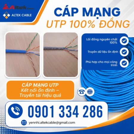 Báo Giá Cáp Mạng Cat5e & Cat6 ALTEK KABEL Báo Giá Cáp Mạng Cat5e & Cat6 ALTEK KABEL
