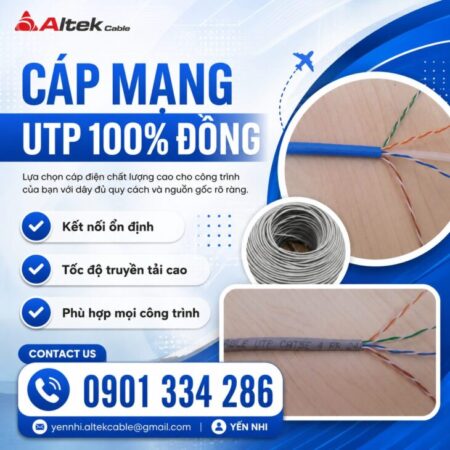 Cáp Mạng Cat5e & Cat6 100% Đồng ALTEK KABEL