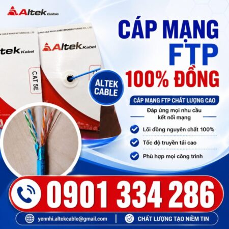 Báo Giá Cáp Mạng Cat5e & Cat6 Chống Nhiễu ALTEK KABEL Báo Giá Cáp Mạng Cat5e & Cat6 Chống Nhiễu ALTEK KABEL