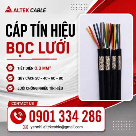 Cáp Tín Hiệu Chống Nhiễu 0.3 mm² ALTEK KABEL Cáp Tín Hiệu Chống Nhiễu 0.3 mm² ALTEK KABEL