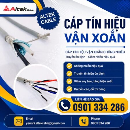 Cáp Tín Hiệu Vặn Xoắn Chống Nhiễu RS485 ALTEK KABEL Cáp Tín Hiệu Vặn Xoắn Chống Nhiễu RS485 ALTEK KABEL