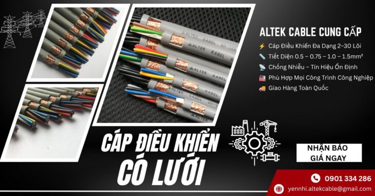 Cáp Điều Khiển Chống Nhiễu Altek Kabel Lõi Đồng Chính Hãng Cho Hệ Thống Điều Khiển