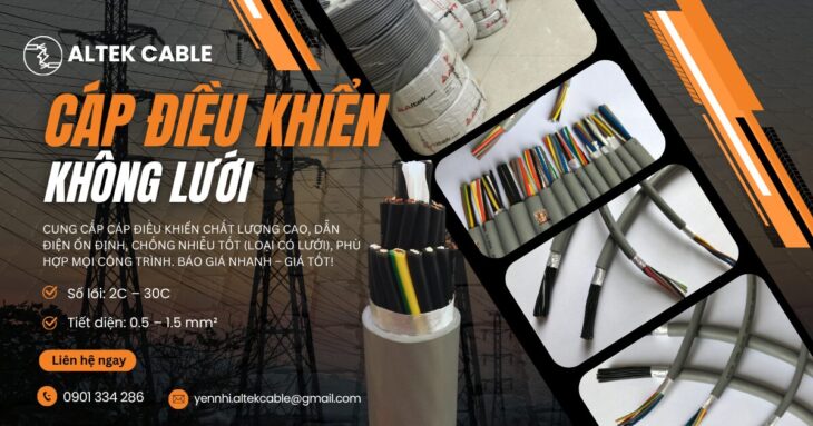 Cáp Điều Khiển Không Lưới Chính Hãng ALTEK KABEL Cho Hệ Thống Điều Khiển Công Nghiệp