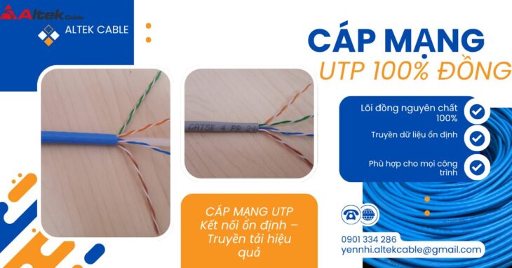 Cáp Mạng UTP ALTEK KABEL CAT5E & CAT6 | Cáp Mạng 100% Đồng Chính Hãng