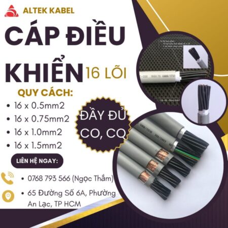 CẦN BÁN Cáp Điều Khiển ALTEK KABEL 16 Lõi CẦN BÁN Cáp Điều Khiển ALTEK KABEL 16 Lõi