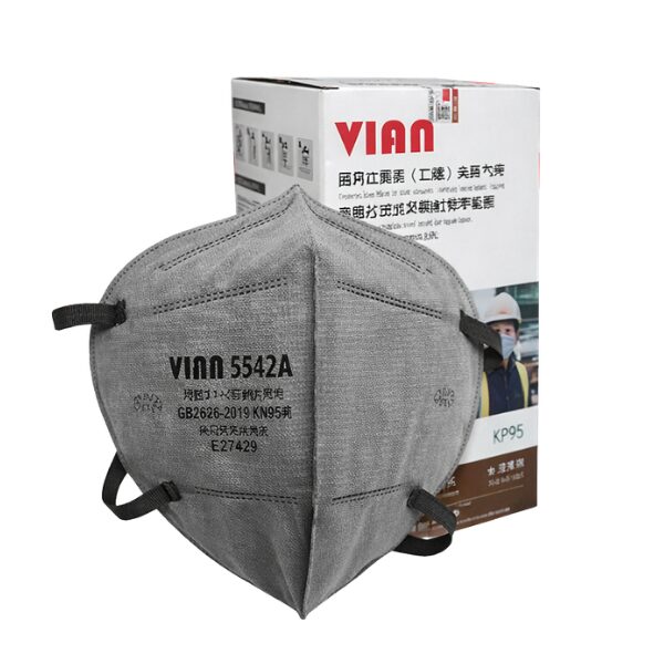 Khẩu trang than hoạt tính VIAN 9542A qua đầu – Lá chắn hô hấp, bảo vệ
