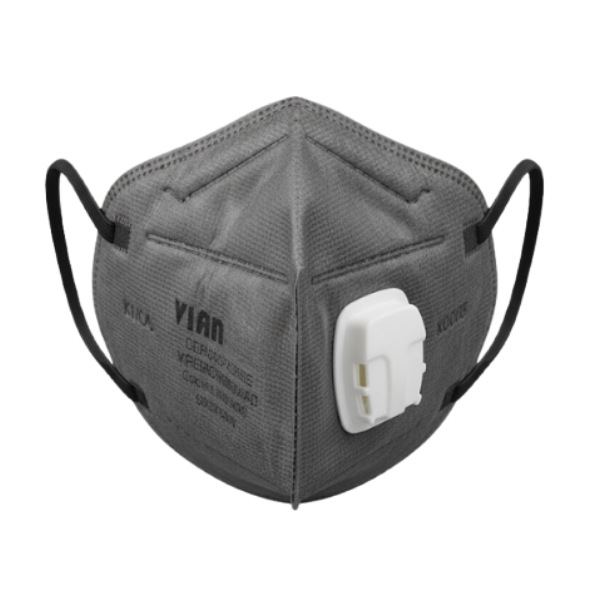 Khẩu trang than hoạt tính VIAN 9542V có van thở qua đầu – Lọc sạch không khí