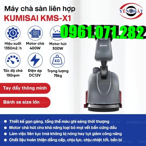 Máy chà sàn liên hợp mini Kumisai KMS-X1