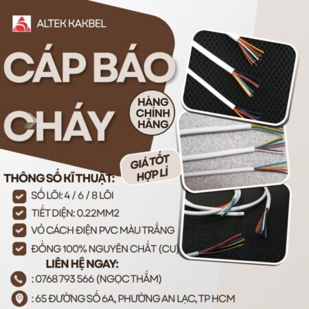 CẦN BÁN Cáp Báo Cháy ALTEK KABEL – Dễ Thi Công, Chất Lượng Ổn Định CẦN BÁN Cáp Báo Cháy ALTEK KABEL – Dễ Thi Công, Chất Lượng Ổn Định