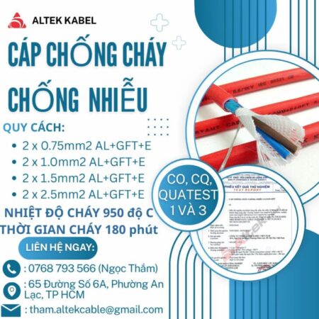 CẦN BÁN Cáp Chống Cháy Chống Nhiễu Altek Kabel giá tốt CẦN BÁN Cáp Chống Cháy Chống Nhiễu Altek Kabel giá tốt