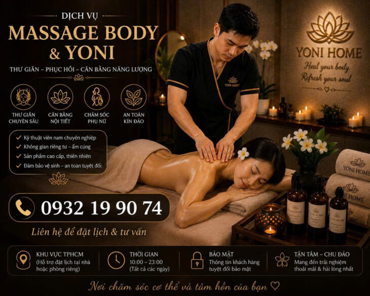 Nhận massge body , ms Yoni phục hồi sức khoẻ cho nữ tại TP HCM