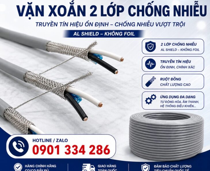 Báo Giá Cáp Tín Hiệu RS485 2 Lớp Chống Nhiễu | ALTEK KABEL