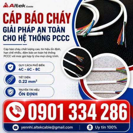 Báo Giá Cáp Báo Cháy ALTEK KABEL | Đồng Nguyên Chất 100%, Truyền Tín Hiệu Ổn Định