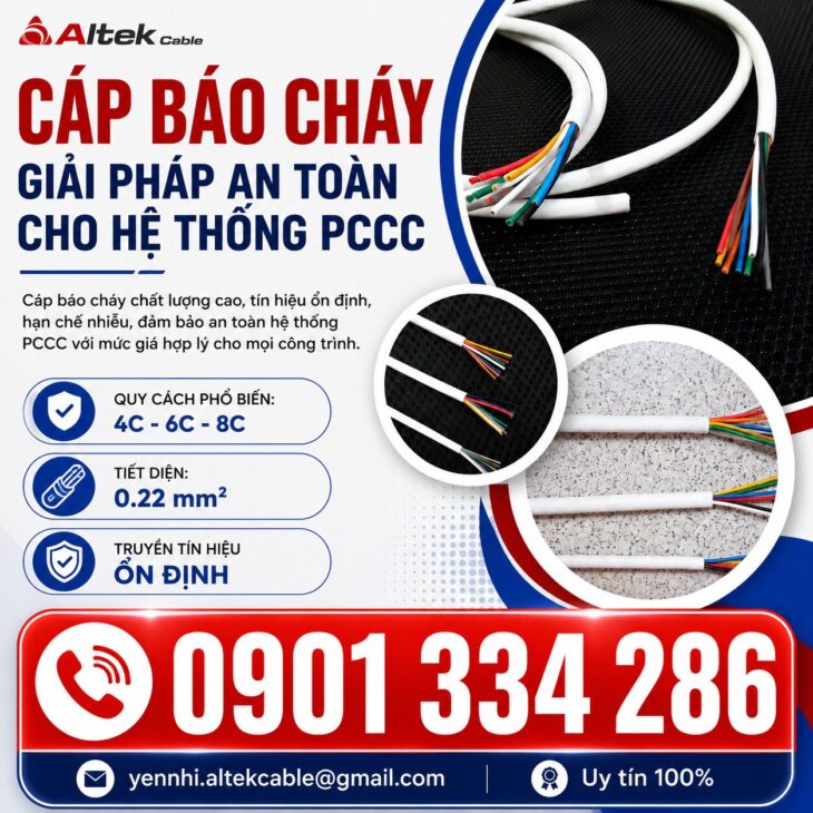 Báo Giá Cáp Báo Cháy ALTEK KABEL | Đồng Nguyên Chất 100%, Truyền Tín Hiệu Ổn Định