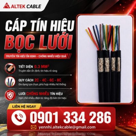 Báo Giá Cáp Tín Hiệu Chống Nhiễu 0.3mm² ALTEK KABEL | Đồng Nguyên Chất 100%,