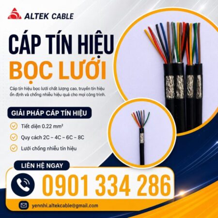 Cáp Tín Hiệu Chống Nhiễu 0.22mm² ALTEK KABEL | Giải Pháp Truyền Tín Hiệu Ổn Định Cho Công Trình