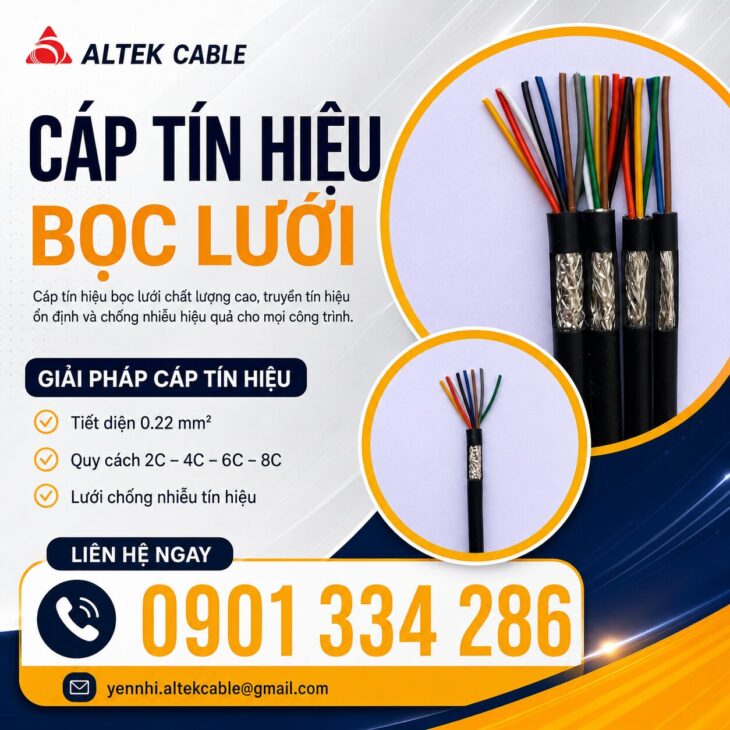 Cáp Tín Hiệu Chống Nhiễu 0.22mm² ALTEK KABEL | Giải Pháp Truyền Tín Hiệu Ổn Định Cho Công Trình