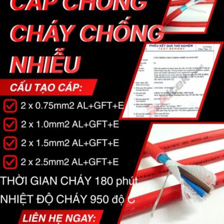 CẦN BÁN Cáp Chống Cháy Chống Nhiễu Altek Kabel 2 x 0.75mm2
