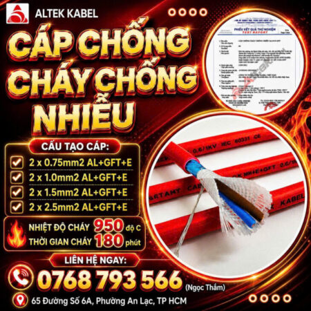 CẦN BÁN Cáp Chống Cháy Chống Nhiễu Altek Kabel – Đáp Ứng Yêu Cầu Hệ Thống PCCC CẦN BÁN Cáp Chống Cháy Chống Nhiễu Altek Kabel – Đáp Ứng Yêu Cầu Hệ Thống PCCC