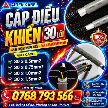 CẦN BÁN Cáp Điều Khiển ALTEK KABEL 30 lõi