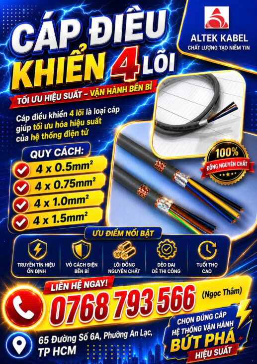 CẦN BÁN Cáp Điều Khiển ALTEK KABEL 24 Lõi – Tối Ưu Hóa Hiệu Suất