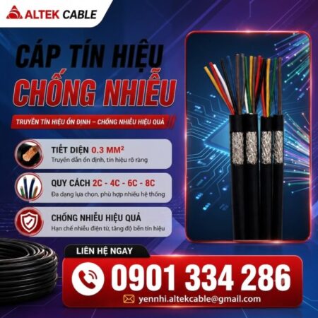 Cáp Tín Hiệu Chống Nhiễu 2×0.30mm² ALTEK KABEL