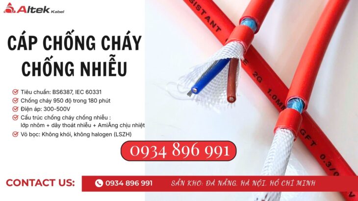 Cáp Chống Cháy Chống Nhiễu 2×0.75 Mm2 Giao Ngay HCM, CẦN THƠ, BÌNH DƯƠNG