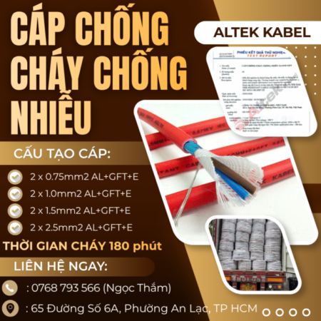 CẦN BÁN Cáp Chống Cháy Chống Nhiễu Altek Kabel Chính Hãng – Chất Lượng Cao, Gía Tốt CẦN BÁN Cáp Chống Cháy Chống Nhiễu Altek Kabel Chính Hãng – Chất Lượng Cao, Gía Tốt